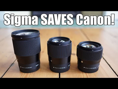 Sigma 16mm, 30mm, 56mm f1.4 REVIEW: Canon EOS M saved!