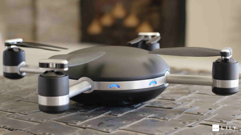 Black flying lily camera - a drone and camera in one