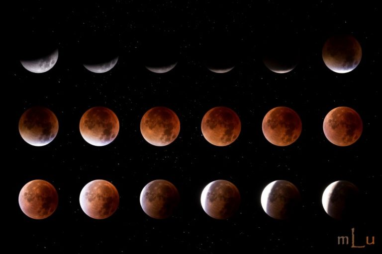 Blood moon phases
